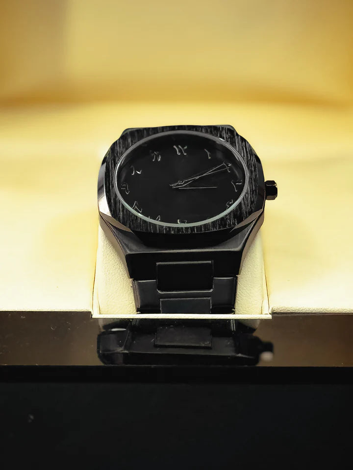 Stainless Steel Black Aura Watch