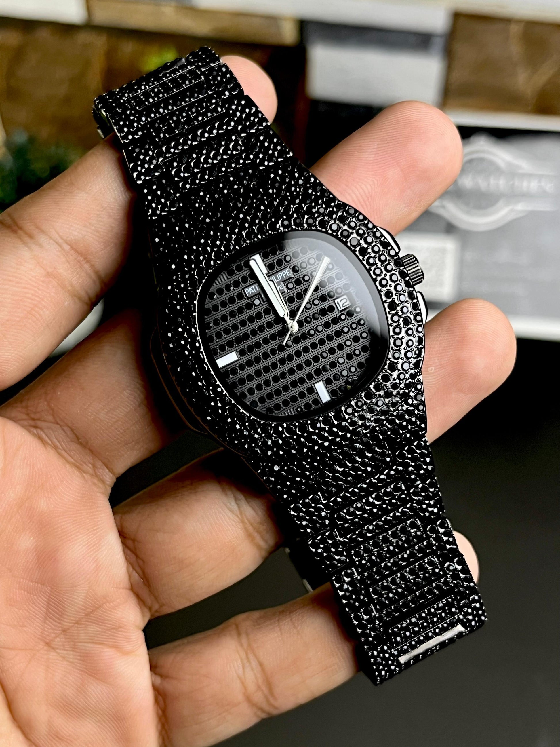 Patek Phillipe Iced-Toned Black Diamond
