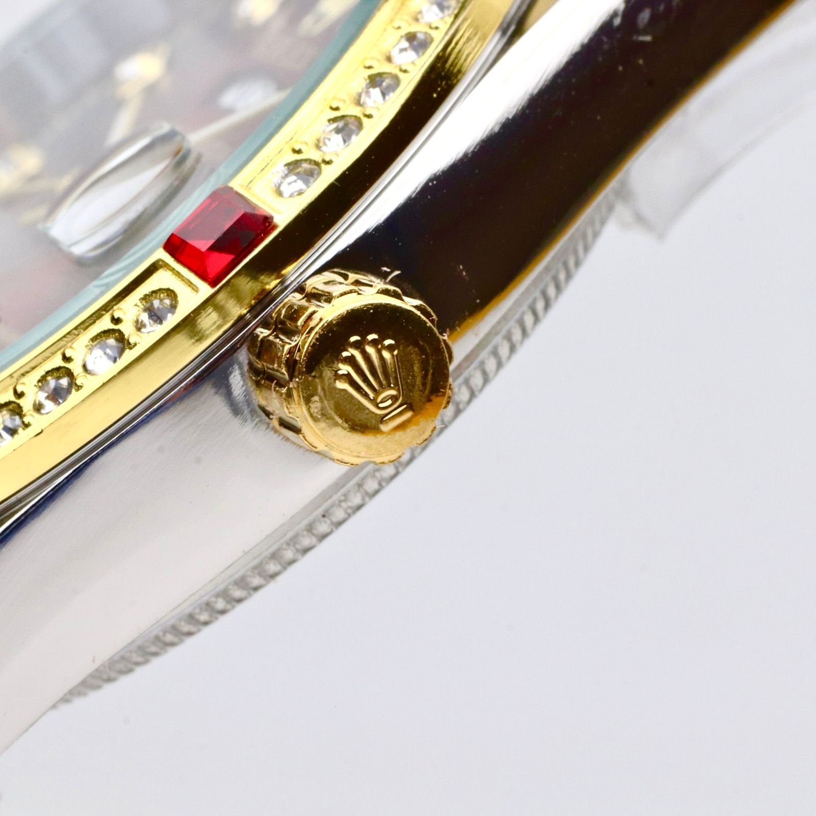 Rolex Two Tone Red Dial