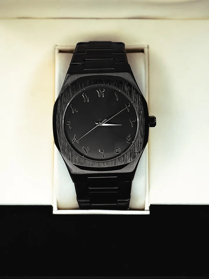 Stainless Steel Black Aura Watch