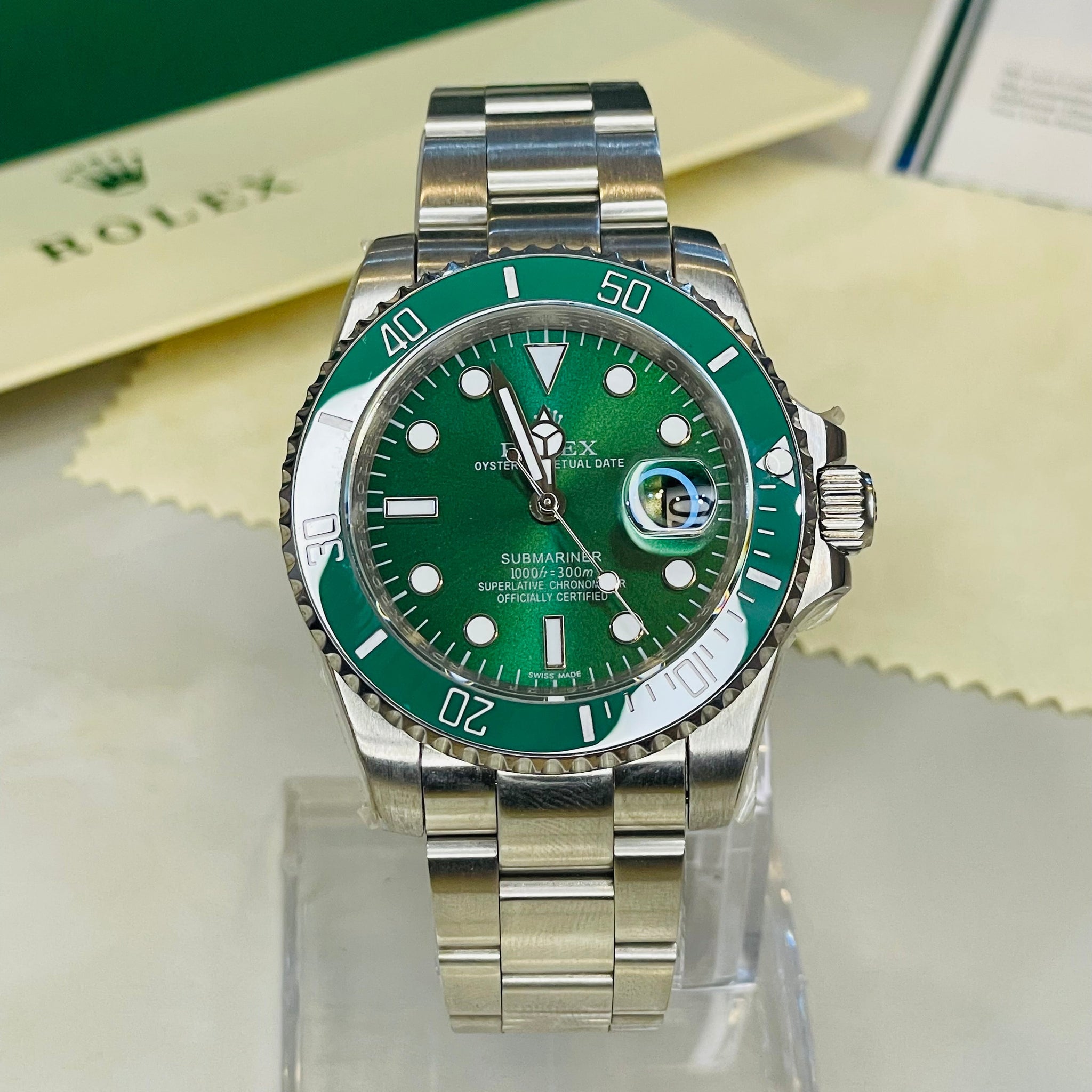 Submariner Date Green Dial Silver Automatic Master Clone Watch