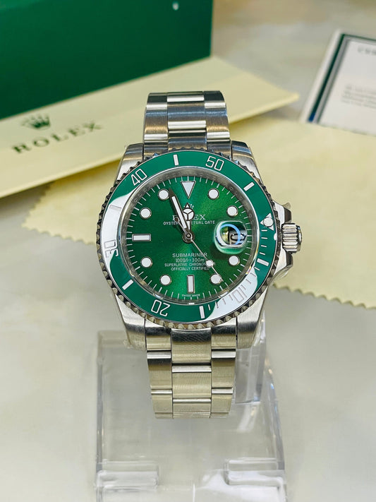 Submariner Date Green Dial Silver Automatic Master Clone Watch