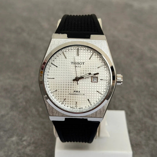 Tissot PRX Strap Watch - Silver White