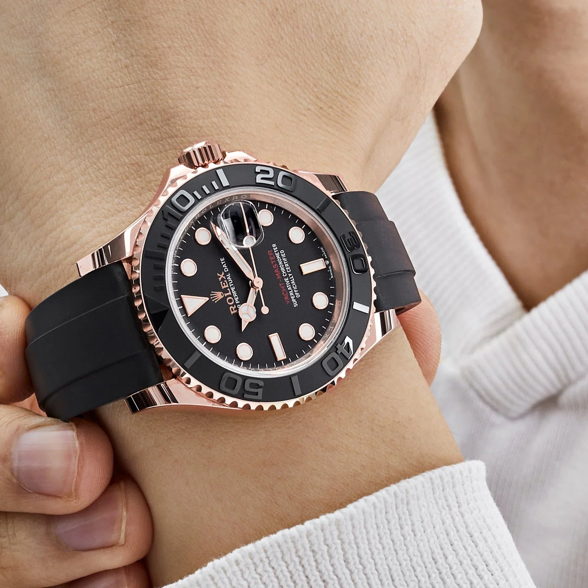 Rolex Yacht Master Automatic Movement | Rose Gold Men Watch
